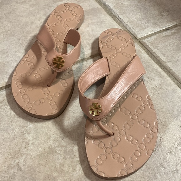 Tory Burch Leather Thong Sandals - Picture 1 of 7